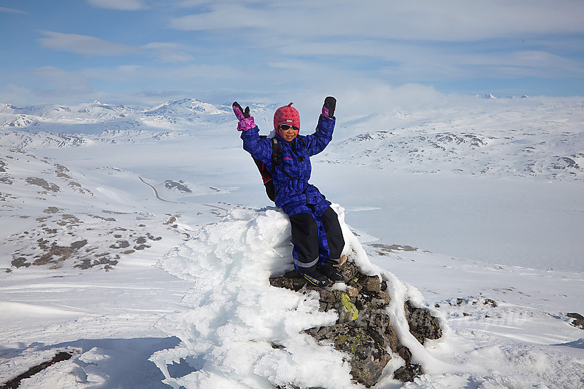 På toppen av Galden (1419 moh).