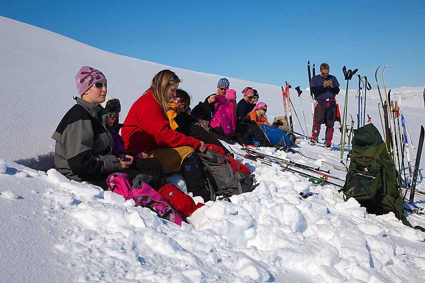 Rast i stigningene opp mot Slettningsegge.