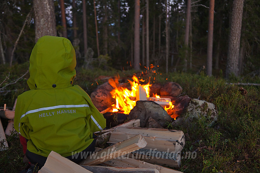 Bålkos på Puttekollen.