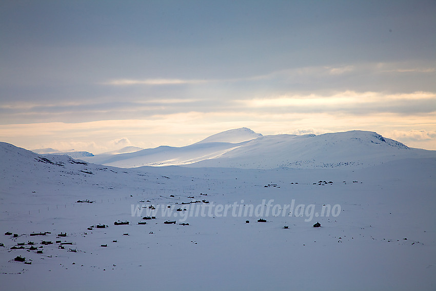 Vinterstemning over Vinstervatn mot Skaget.