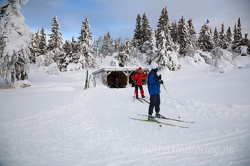 I skiløypa fra Aurdal fjellpark mot bl.a. Bjørgovarden ved Gapahuk.