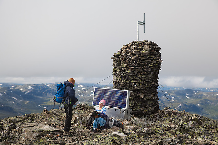 På toppen av Grindane (1724 moh).