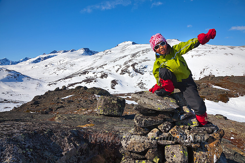 Velkommen til fjells! Fra Raudhamran med Leirungsdalen og Gjendealpene i bakgrunnen.