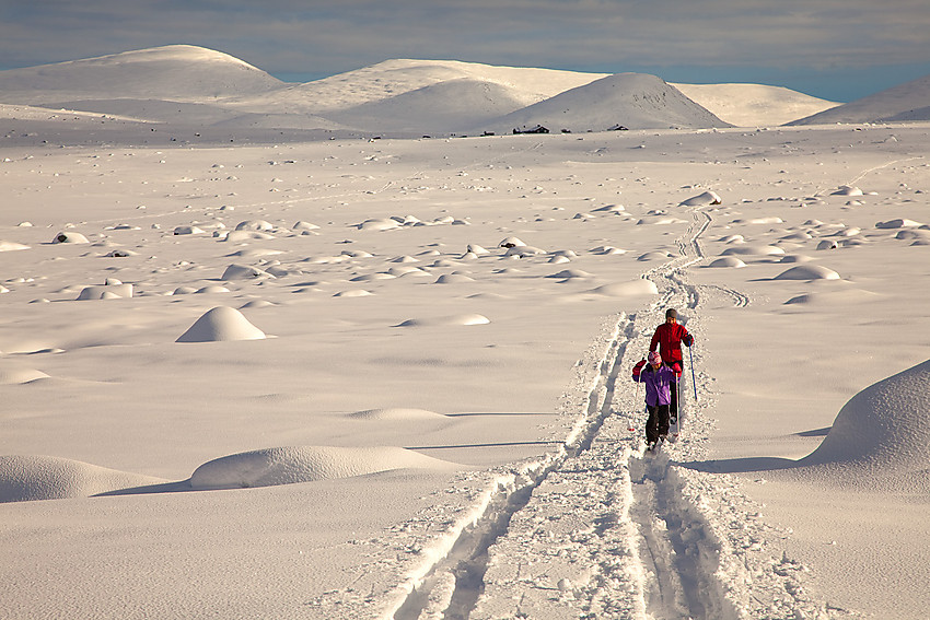 Tidlig skitur på Valdresflye i oktober.