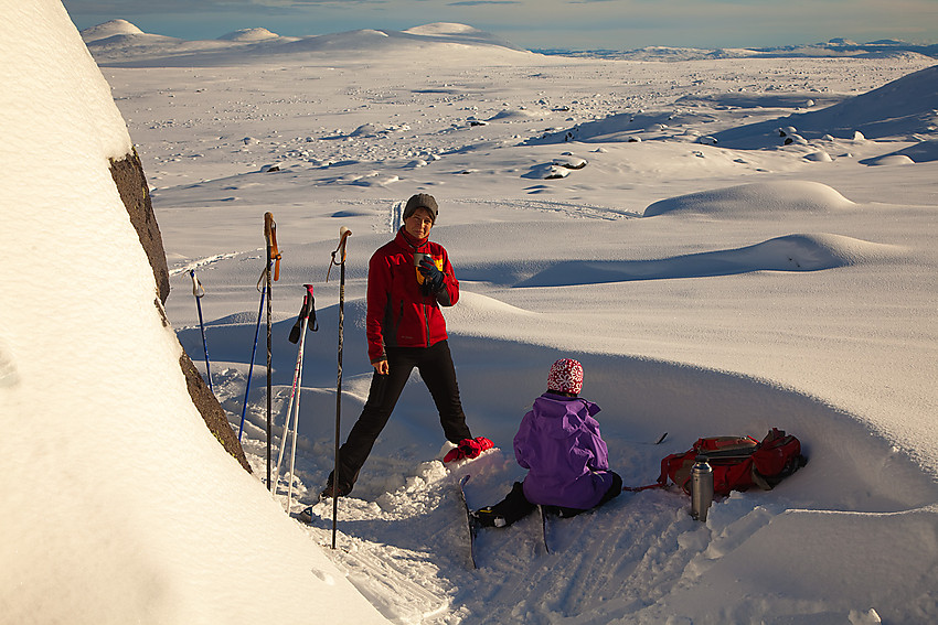 Pause på Valdresflye.