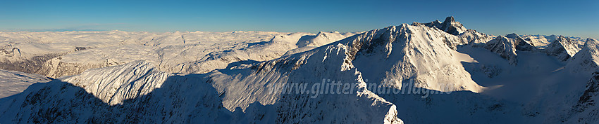 Panoramautsikt fra Store Soleibottinden.