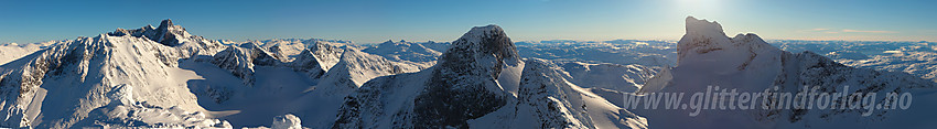 Panoramautsikt fra Store Soleibottinden.