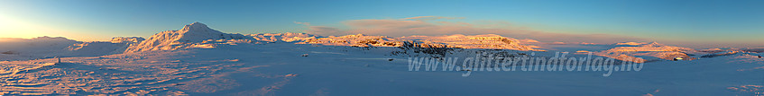 Fra Heklefjell mot Bitihorn g Jotunheimen.