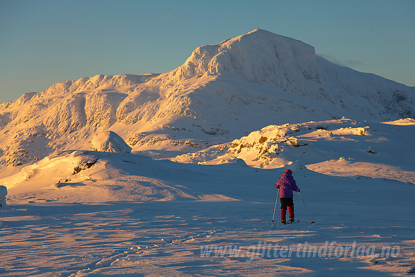 På Heklefjellryggen med Bitihorn i bakgrunnen.