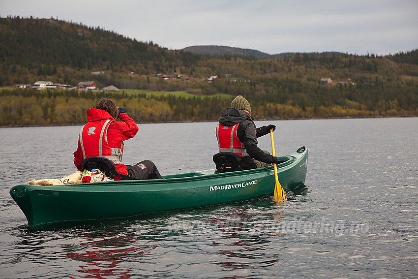 Padling på Øyangen i regi av Beito Huskytours. 