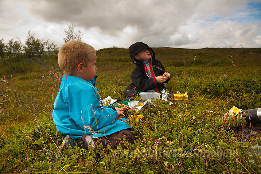 Pause på tur til Raudhorn.