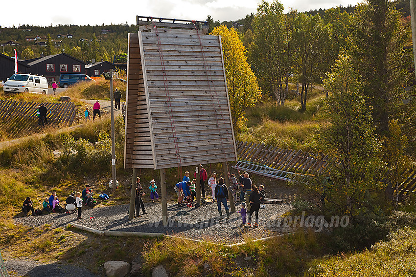 Klatring under kom deg ut dagen med Barnas Turlag på Brennabu.