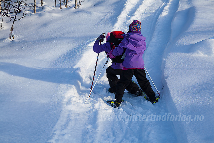 På tur til Synhaugen i februar.