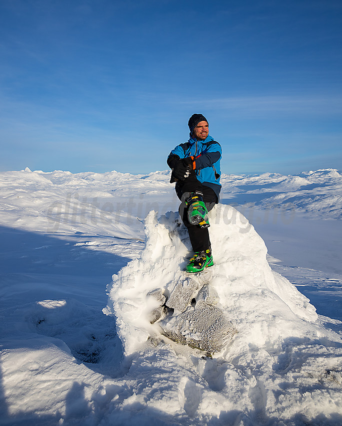 På toppen av Galden en januardag.