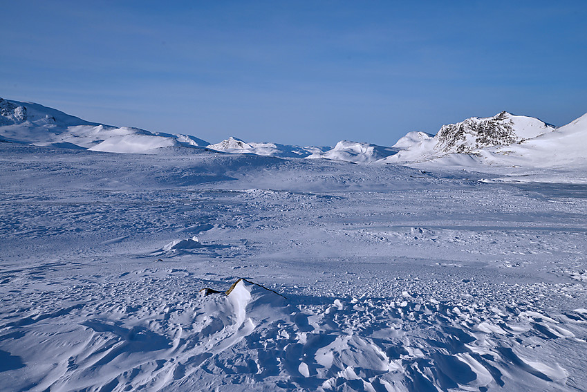 Flott dag på Bygdin, 21 minus og vindstille