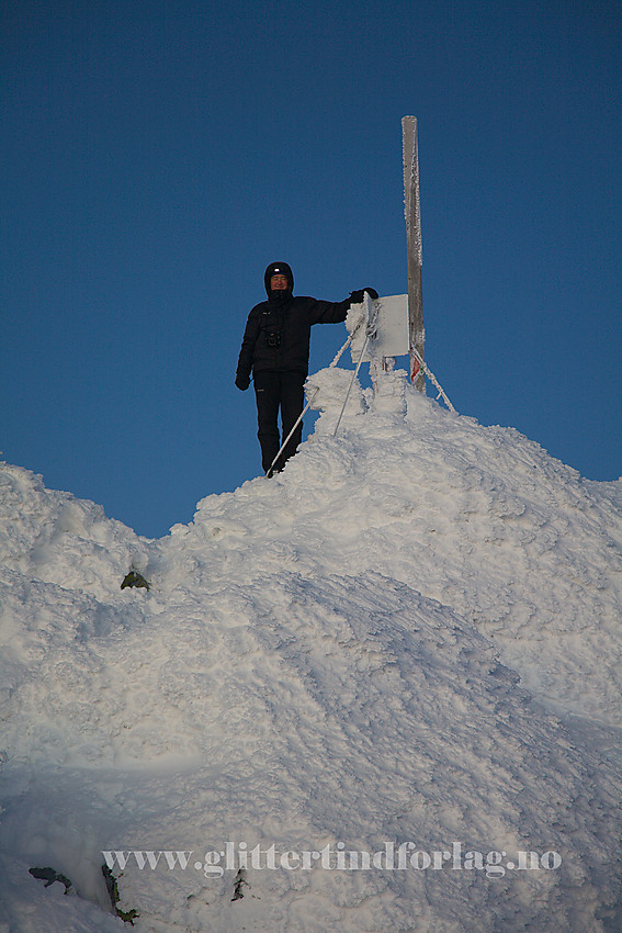 På Gaustatoppen (1883 moh) en romjulsmorgen.