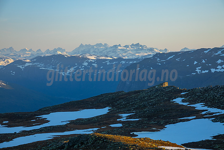 Morgen på Bergsfjellet øst mot Hurrungane.