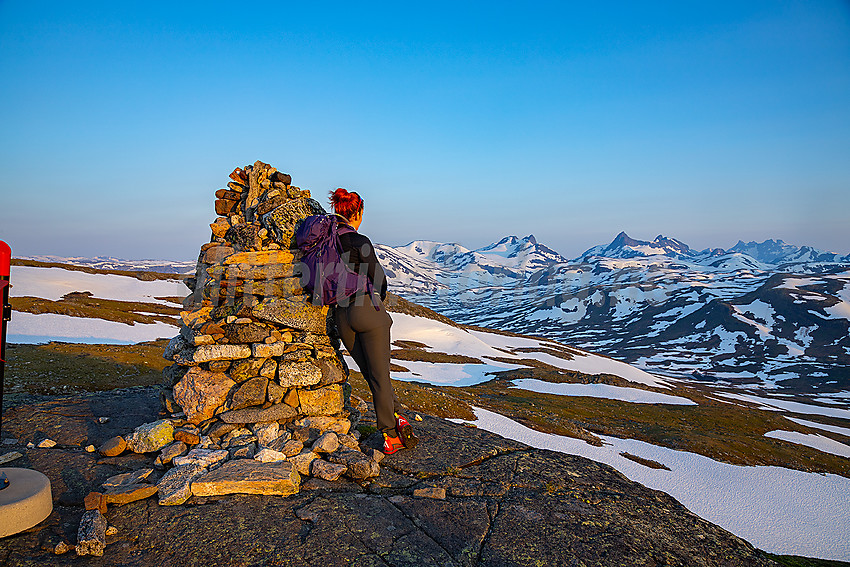 Sommermorgen på Utsikten mot Jotunheimen