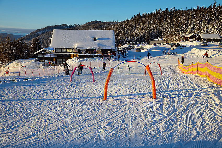 Valdres alpinsenter i Aurdal en flott januardag.