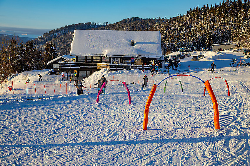 Valdres alpinsenter i Aurdal en flott januardag.