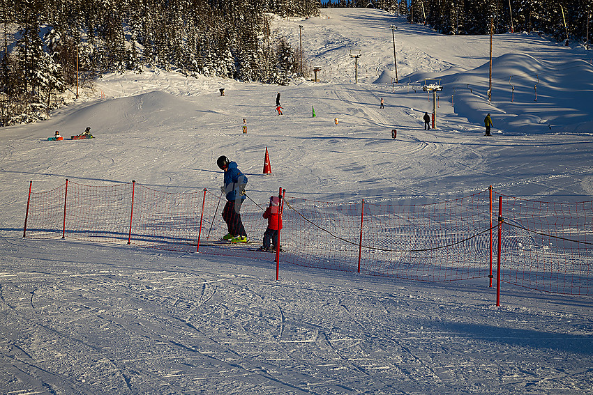 Valdres alpinsenter i Aurdal en flott januardag.