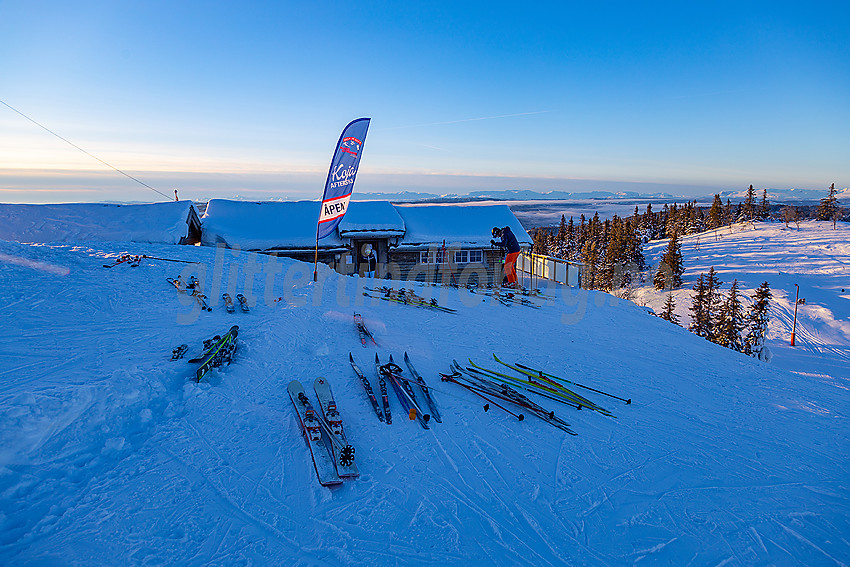 Valdres alpinsenter i Aurdal en flott januardag.