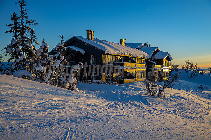 Valdres alpinsenter i Aurdal en flott januardag.