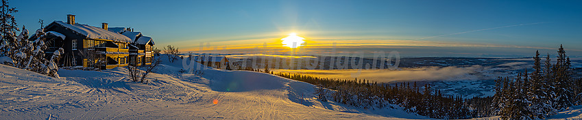 Valdres alpinsenter i Aurdal en flott januardag.