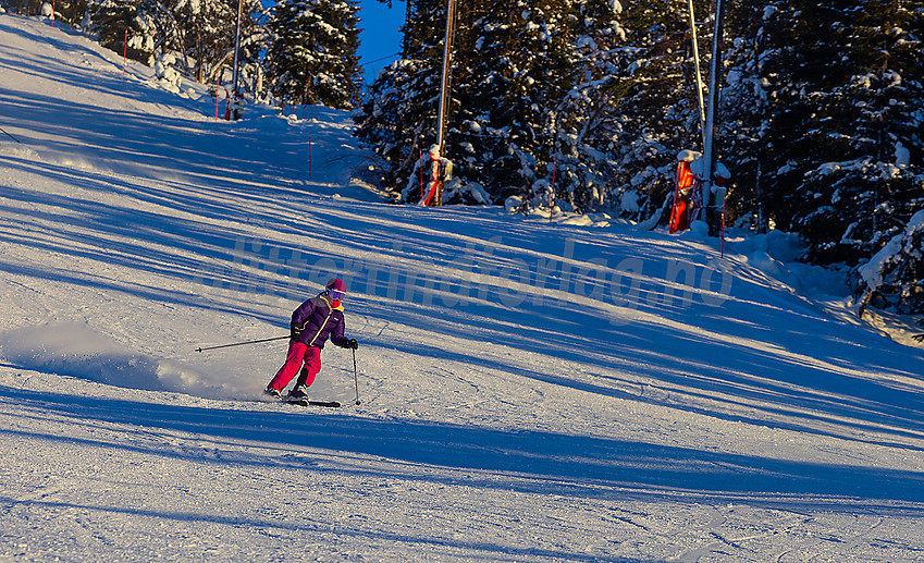 Valdres alpinsenter i Aurdal en flott januardag.