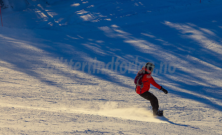 Valdres alpinsenter i Aurdal en flott januardag.