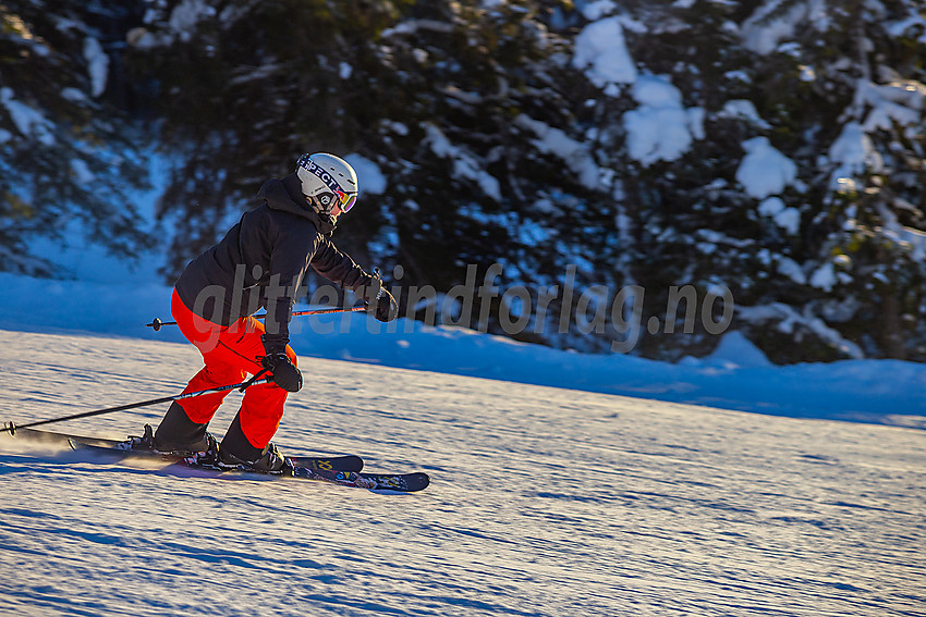 Valdres alpinsenter i Aurdal en flott januardag.