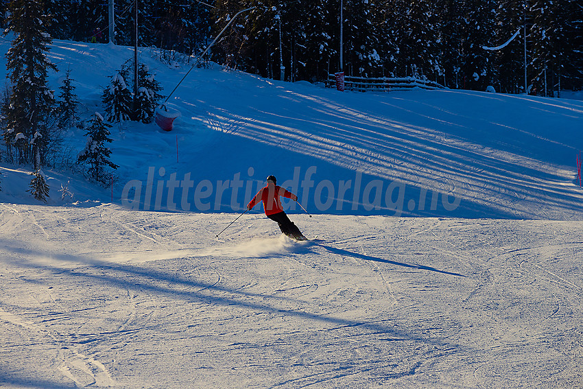 Valdres alpinsenter i Aurdal en flott januardag.