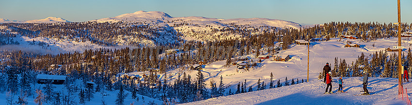 Valdres alpinsenter i Aurdal en flott januardag.