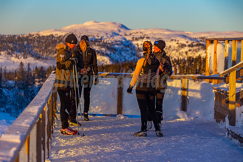 Valdres alpinsenter i Aurdal en flott januardag.