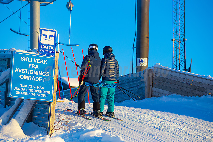 Valdres alpinsenter i Aurdal en flott januardag.