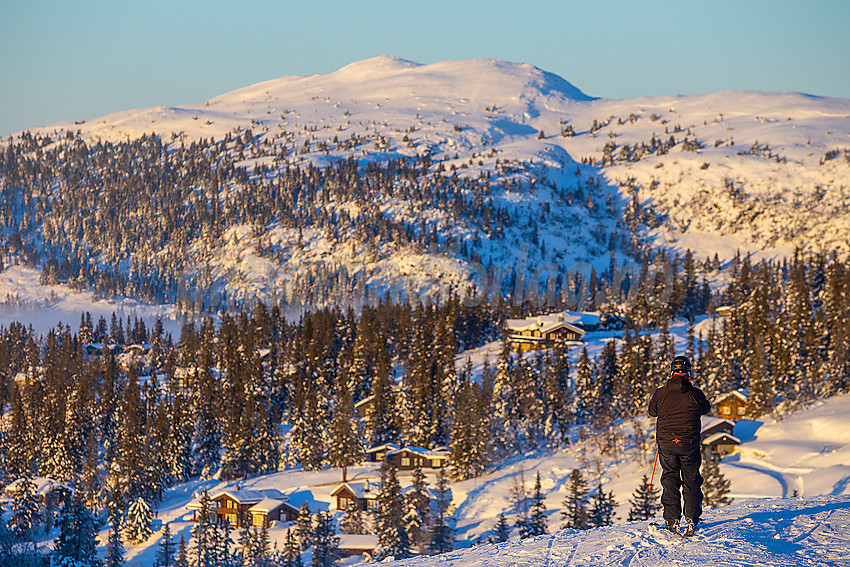 Valdres alpinsenter i Aurdal en flott januardag.