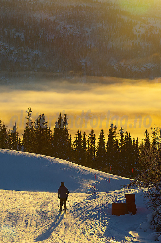 Valdres alpinsenter i Aurdal en flott januardag.