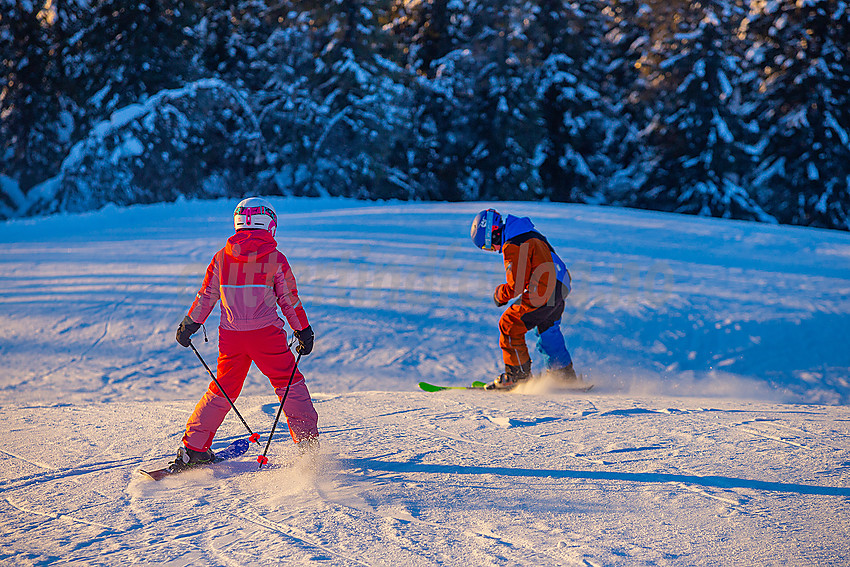 Valdres alpinsenter i Aurdal en flott januardag.