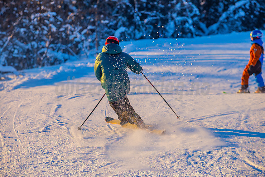 Valdres alpinsenter i Aurdal en flott januardag.