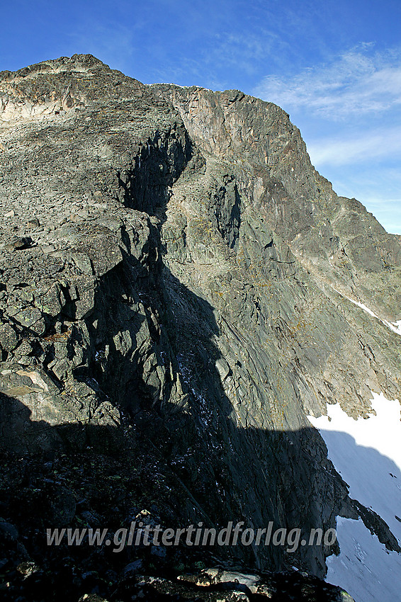 Tjønnholsoksle (2145 moh) sett fra øst.