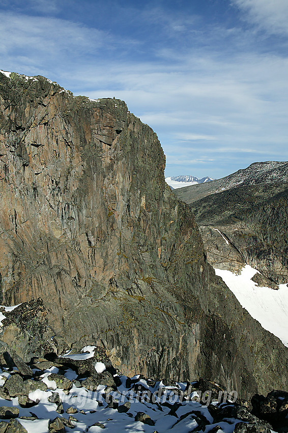 Tjønnholsoksle (2145 moh) sett fra sør-sørøst.