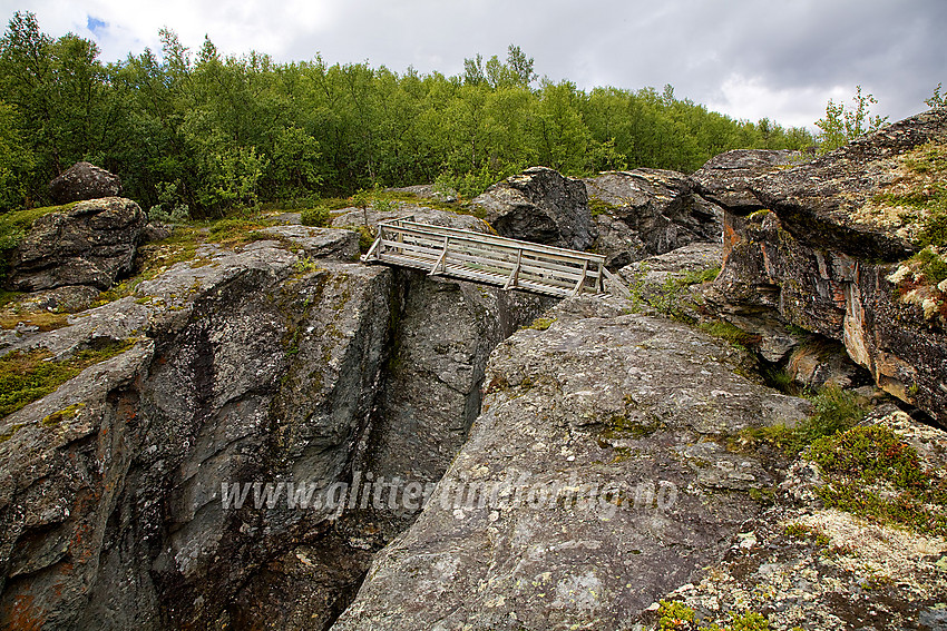 Flott trebro over Veogjelet.