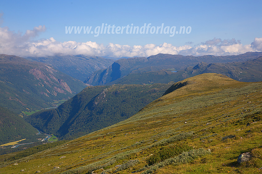 På den lite gåtte stien fra Elveseter til Juvasshytta, som byr på en storslått utsikt over Bøverdalen.
