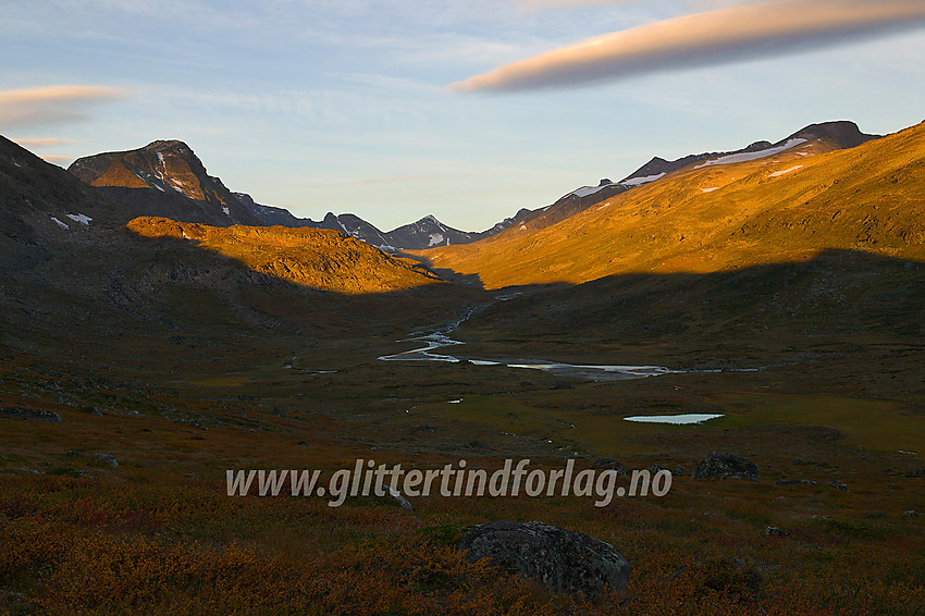 Soloppgang i Leirungsdalen en septembermorgen. 